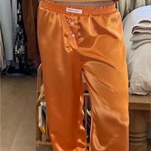 Handover Satin Orange Pants